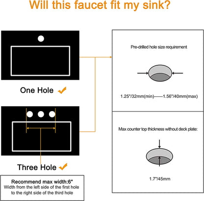 Waterfall Bathroom Sink Faucet Unique Brass Modern Circle Glass Waterfall Faucet for Basin Vanity Single Hole Pedestal Sink Faucets One Handle Corner Sink Bathroom Faucet, Polished Chrome
