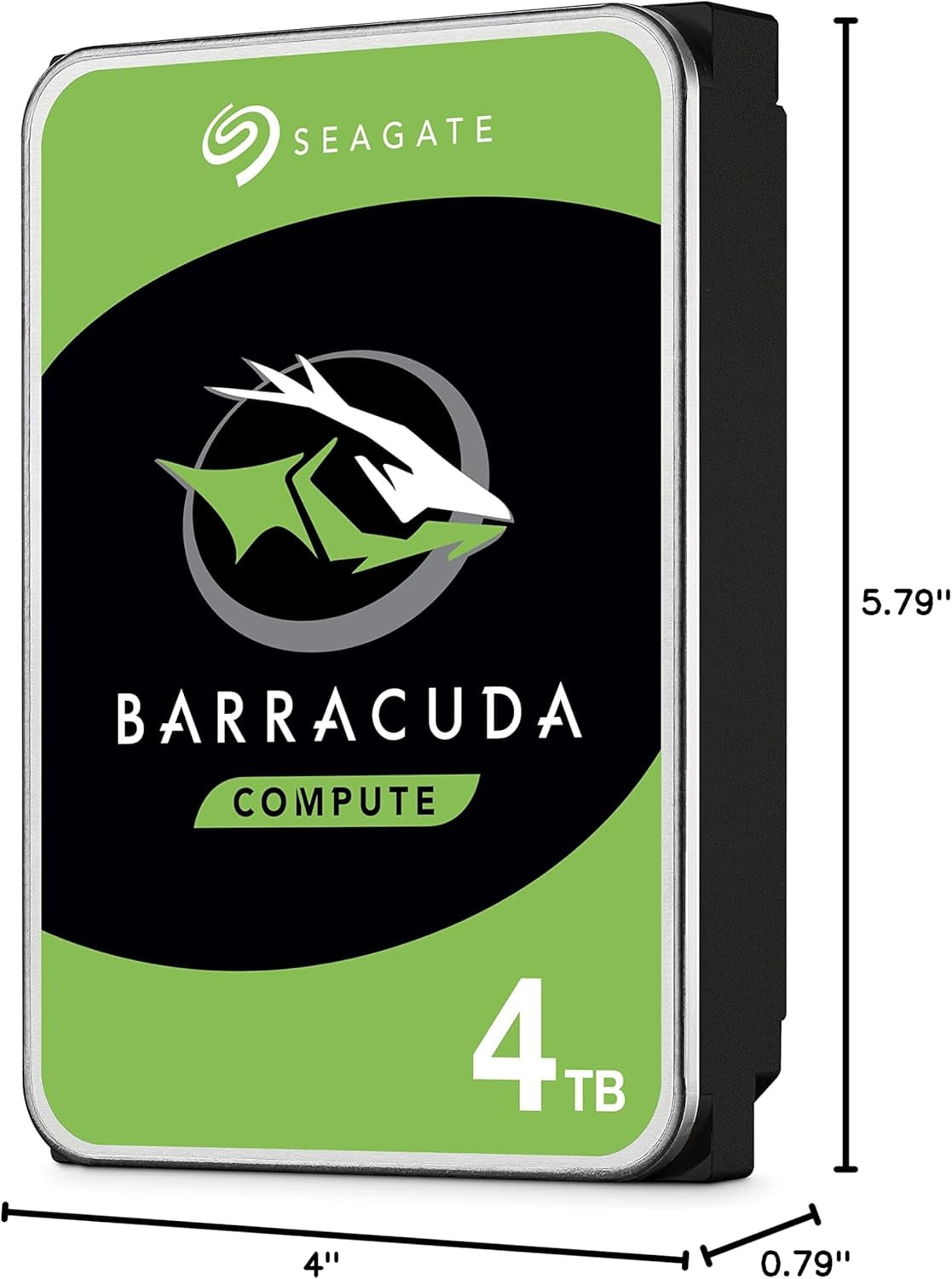 Seagate Barracuda 4TB Internal Hard Drive – High-Performance 3.5" SATA HDD for Desktop PC – 5400 RPM, 256MB Cache, Frustration Free Packaging