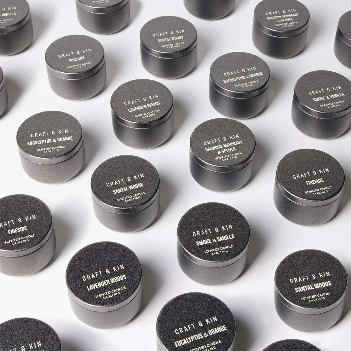 Scented Votive Candle Gift Set of 6 | Small Luxury Scented Candles Holiday Gift Set for Home | Candle Box with Assorted Scents | 15–20 Hour Burn Each