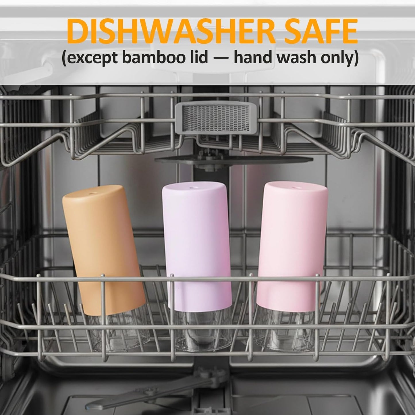 16 Oz Glass Tumbler with Lids and Straw, Reusable Iced Coffee Cup & Smoothie Cup with Bamboo Lid, Silicone Sleeve, Dishwasher Safe, Bpa-Free Borosilicate Glass, 1 Pack