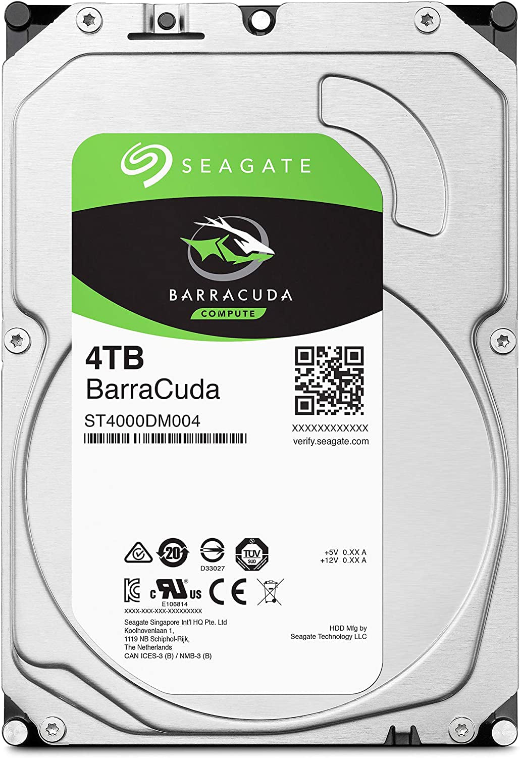 Seagate Barracuda 4TB Internal Hard Drive – High-Performance 3.5" SATA HDD for Desktop PC – 5400 RPM, 256MB Cache, Frustration Free Packaging