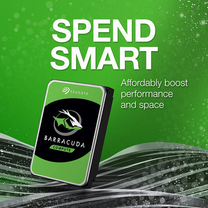 Seagate Barracuda 4TB Internal Hard Drive – High-Performance 3.5" SATA HDD for Desktop PC – 5400 RPM, 256MB Cache, Frustration Free Packaging