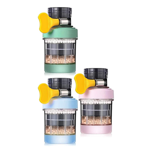 Water Filter for Sink 3Pack, Water Filter Faucet, Water Filter Replacements for Sink, Faucet Mount Water Filtration System for Tap Water, Reduces 99% of Lead